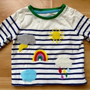 Baby Boden Weather Appliqué Shirt | 3-6 mo